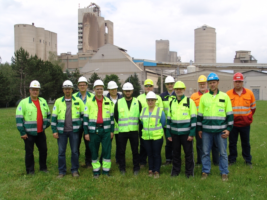 Die Projektgruppe in Mannersdorf mit unseren A TEC Kollegen Daniele Sabadelli und Dr. Wolfgang Freimann.